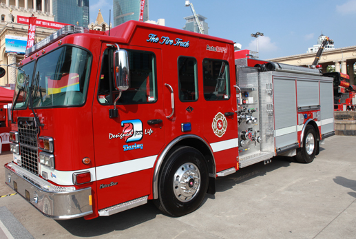 力龙高压压缩空气泡沫车 高层救火无压力 - 上海市消防协会网